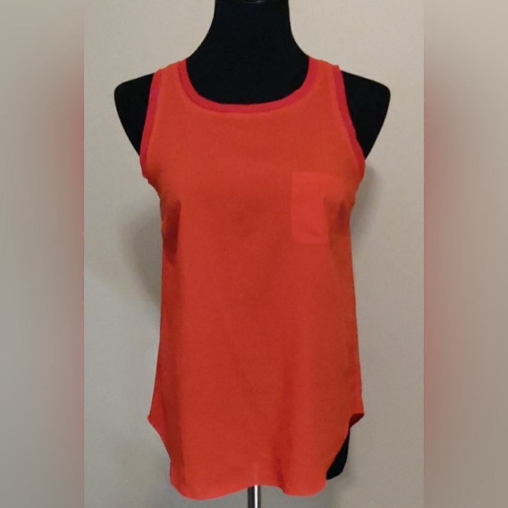NWT Mossimo Orange Red Sleeveless Top